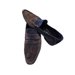 Dolce & gabana suede driving shoes comfort casual size 11 brown #